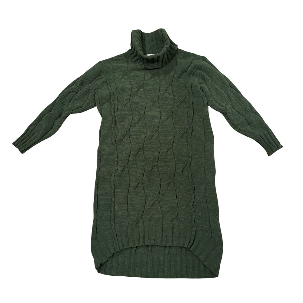 STITCHDROP Chenille Cable Knit Sweater Dress, Sz M - Picture 12 of 15